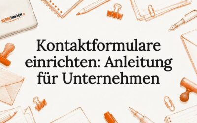 Kontaktformulare einrichten: Anleitung für Unternehmen