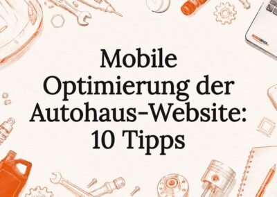 Mobile Optimierung der Autohaus-Website: 10 Tipps