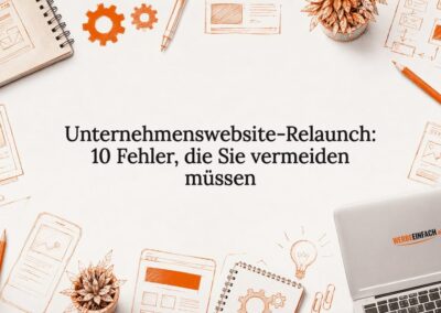 Unternehmenswebsite-Relaunch: 10 Fehler, die Sie vermeiden müssen