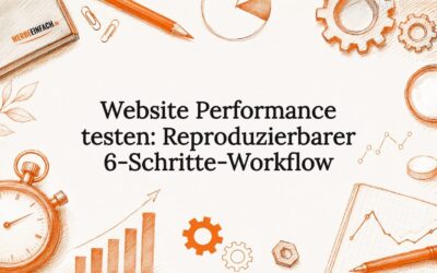 Website Performance testen: Reproduzierbarer 6-Schritte-Workflow
