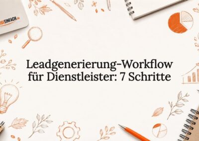 Leadgenerierung-Workflow für Dienstleister: 7 Schritte
