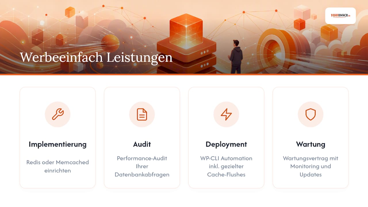 Wie WERBEEINFACH Sie beim Object Cache unterstützt — overview diagram