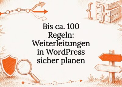 Bis ca. 100 Regeln: Weiterleitungen in WordPress sicher planen