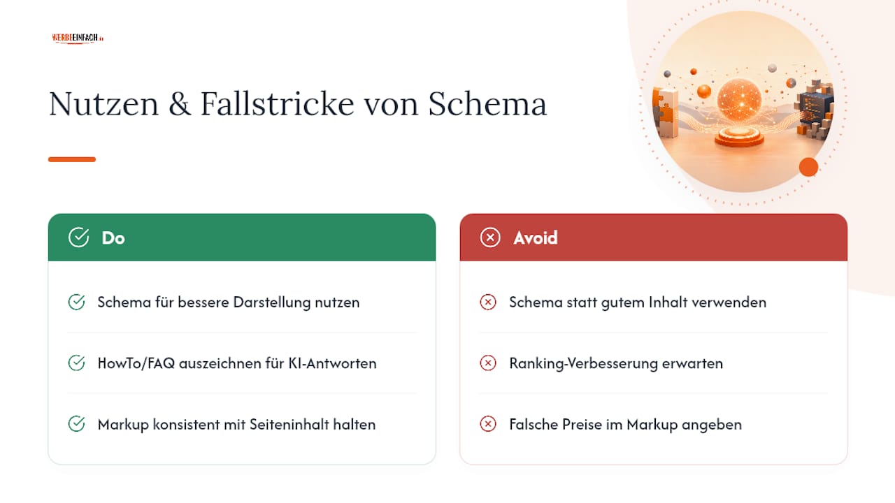 Welchen konkreten Nutzen bringt Schema-Markup für SEO und KI-Sichtbarkeit? — overview diagram