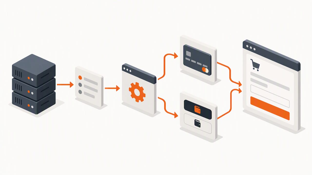 Server- und Client-Seiten der Checkout-Integration