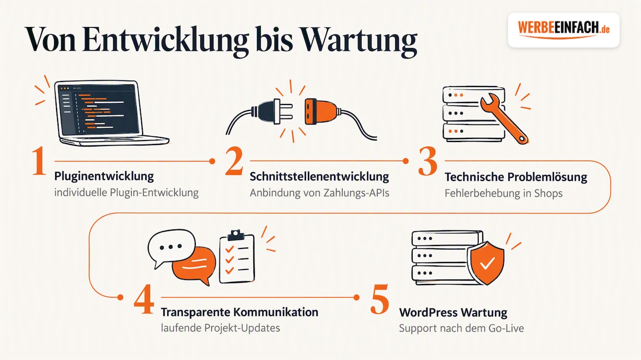 Warum WERBEEINFACH.de für diese Projekte der richtige Partner ist — overview diagram
