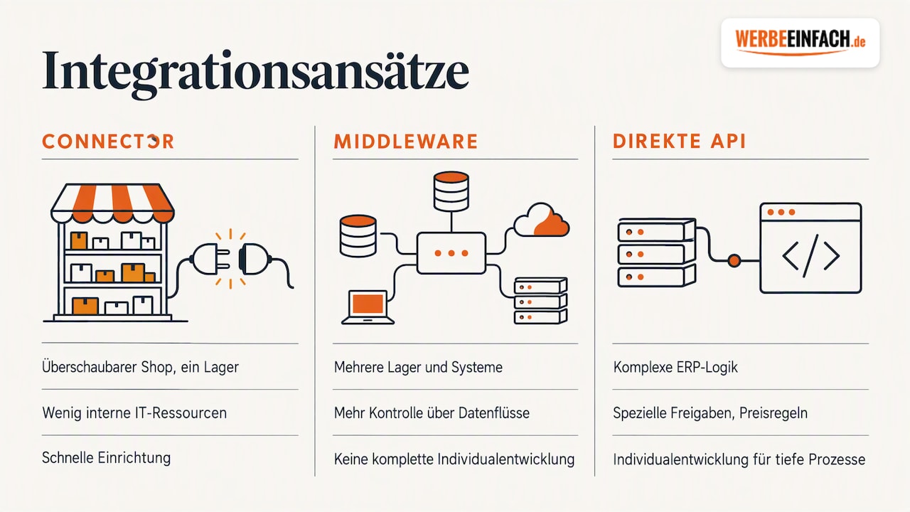 Vergleich von drei SAP-Integrationsansätzen
